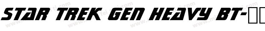 Star Trek Gen Heavy BT字体转换